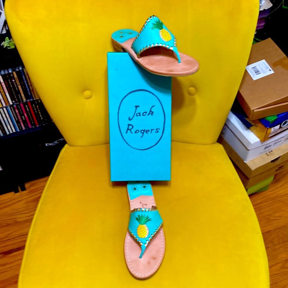 Jack Rogers Embroidered Pineapple Sandal